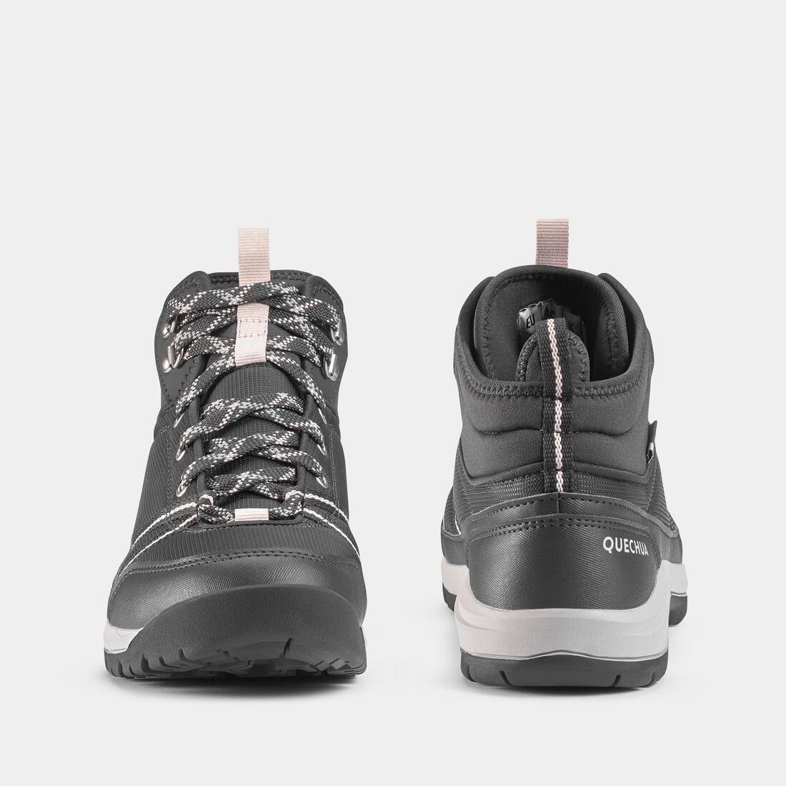 Women Waterproof Hiking Boots - Nh100 Mid Wp, Grey, , large image number 13