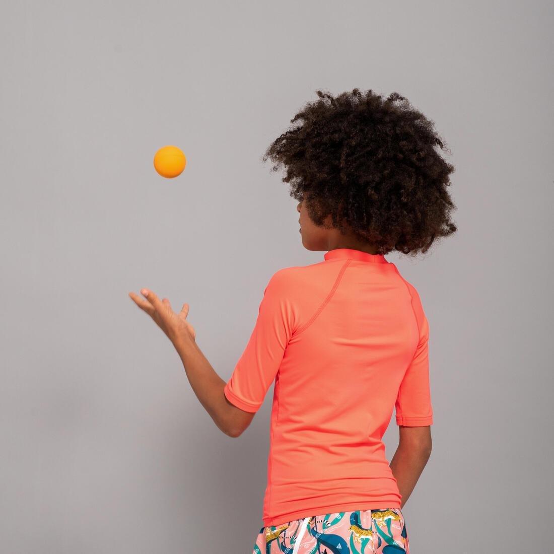 FLUO ULTRA PINK Kids' UV Protection Sun Top - Coral, No Color, medium