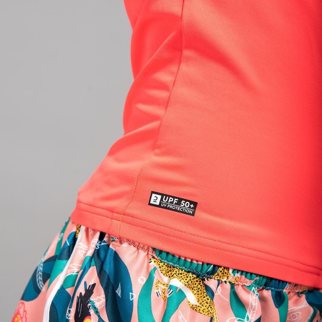 FLUO ULTRA PINK Kids' UV Protection Sun Top - Coral, , large image number 7