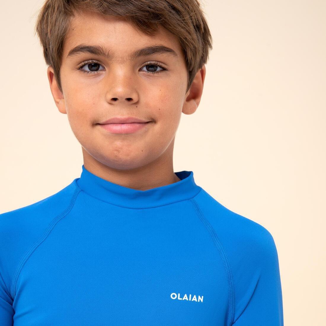 Kids Uv Protection Long Sleeve T-Shirt, Blue, , large image number 2