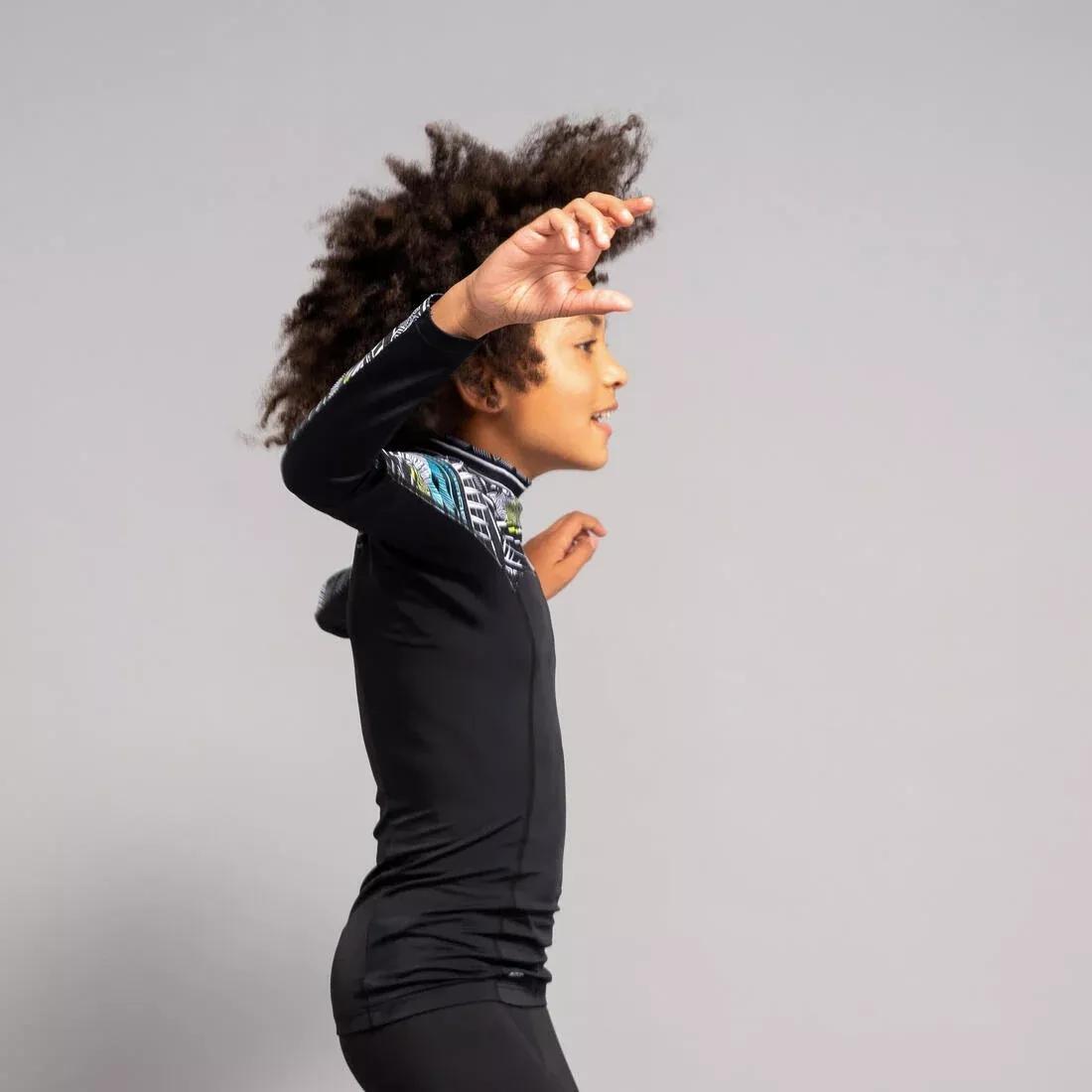 Kids Boys Long Sleeve Sun Top, Black, , large image number 10