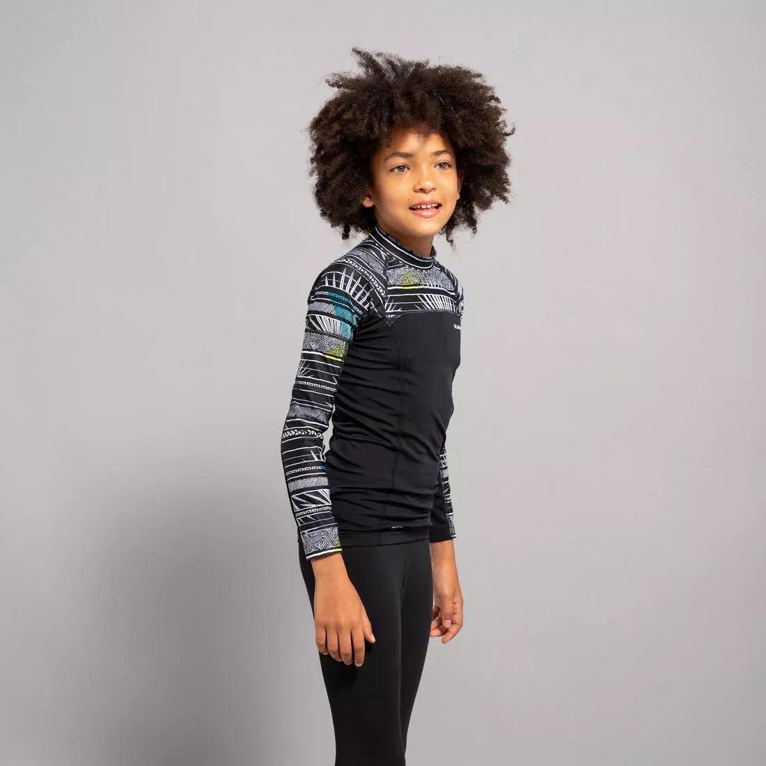 Kids Boys Long Sleeve Sun Top, Black, , large image number 11