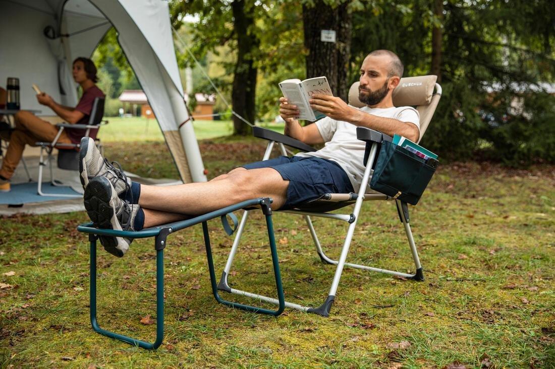 Camping Leg Rest - Compatible With All Our Armchairs And Chairs, Dark Petrol Blue, No Color, large image number 6