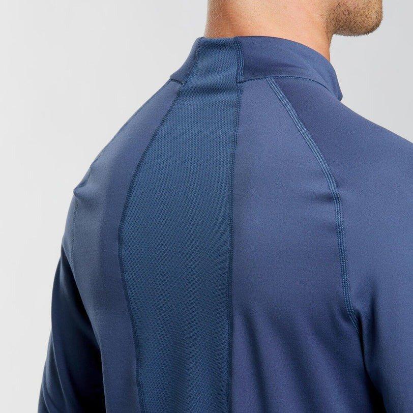 CARBON GREY Men's skiing thermal base layer top BL 500 1/2 zip, No Color, large image number 5