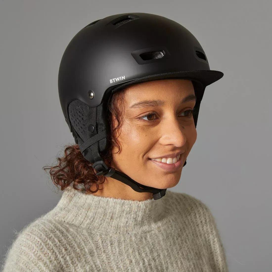 Bowl City Cycling Helmet - 500, Black, No Color, large image number 6