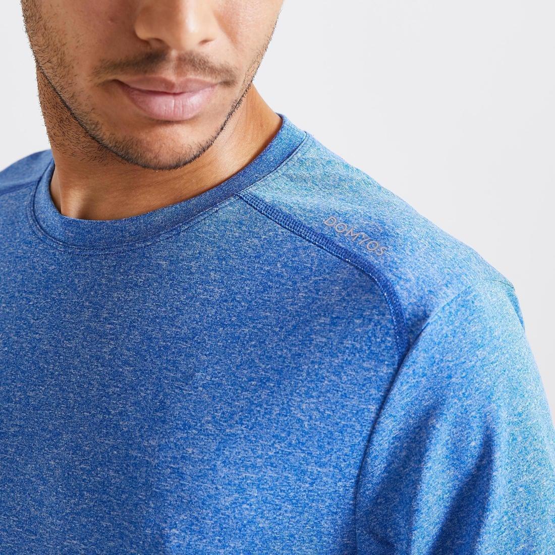 Technical Fitness T-Shirt 100 - Mottled, Bright Indigo, No Color, large image number 1