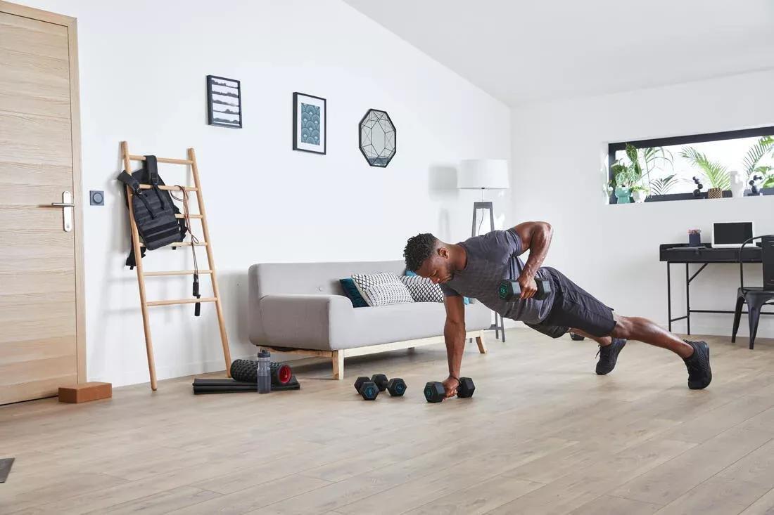 5 Kg Cross Training And Weight Training Hexagonal Dumbbell, Black, No Color, large image number 5