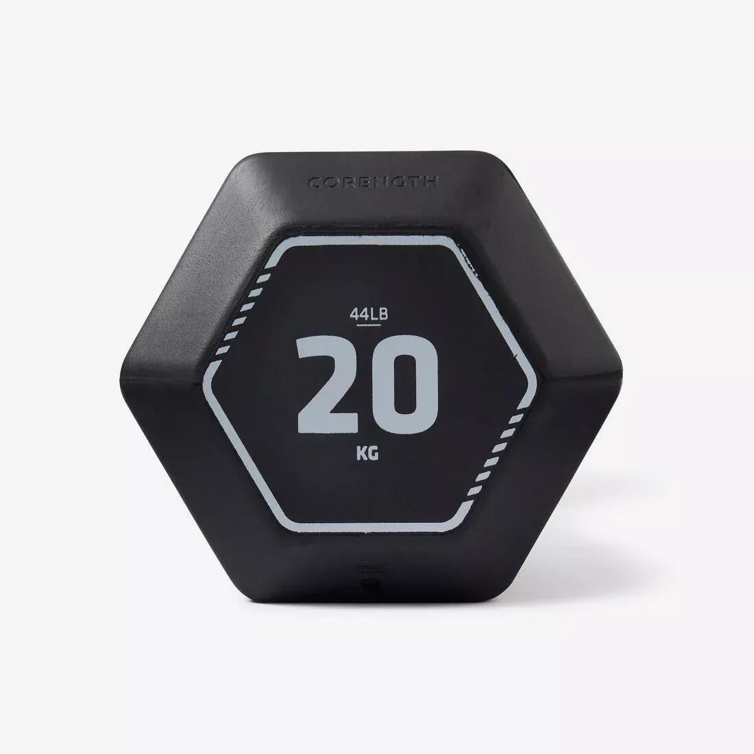 Cross Training And Weight Training Hex Dumbbells - 20 Kg, Black, 5401_000, large image number 2
