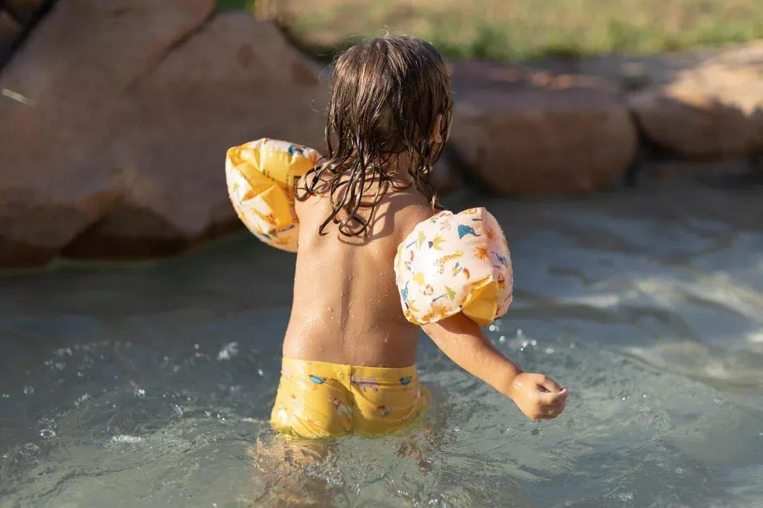 Baby / Kids Swim Shorts, Blue Crab Print, No Color, large image number 11