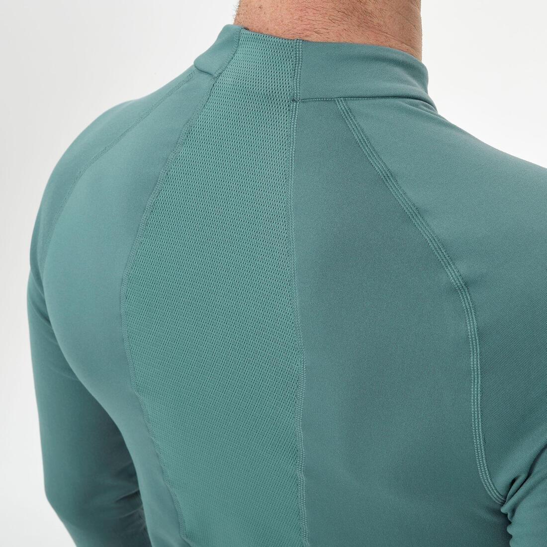 Men Ski Base Layer Top - Bl 500, Green, , large image number 6