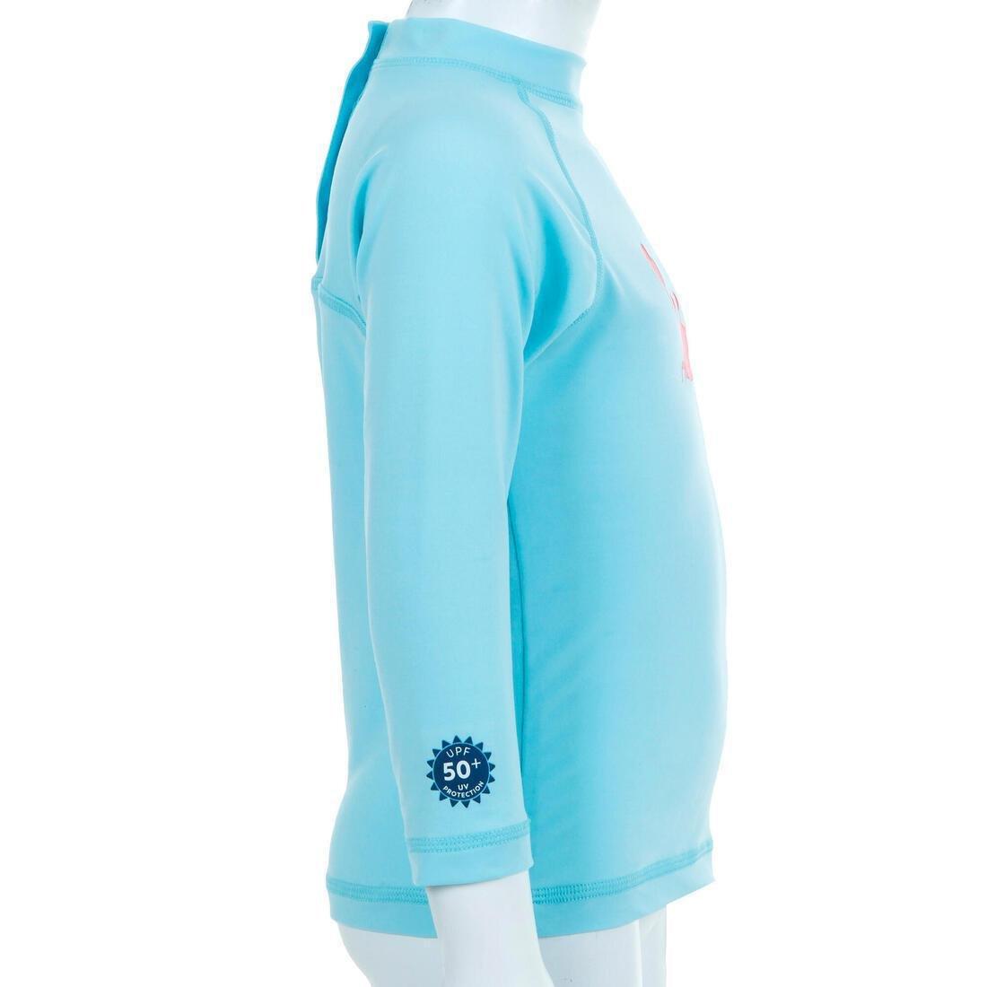 Baby Long Sleeve Uv-Protection T-Shirt, Ice Blue, , large image number 8
