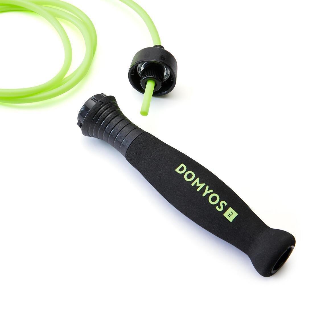 Foam Skipping Rope JR500, Yellow, No Color, large image number 1