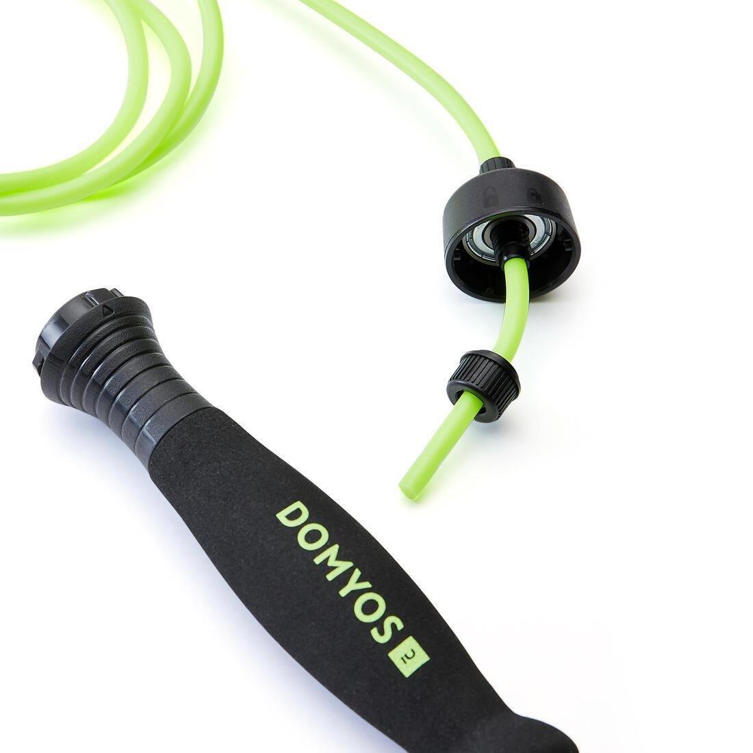 Foam Skipping Rope JR500, Yellow, No Color, large image number 2
