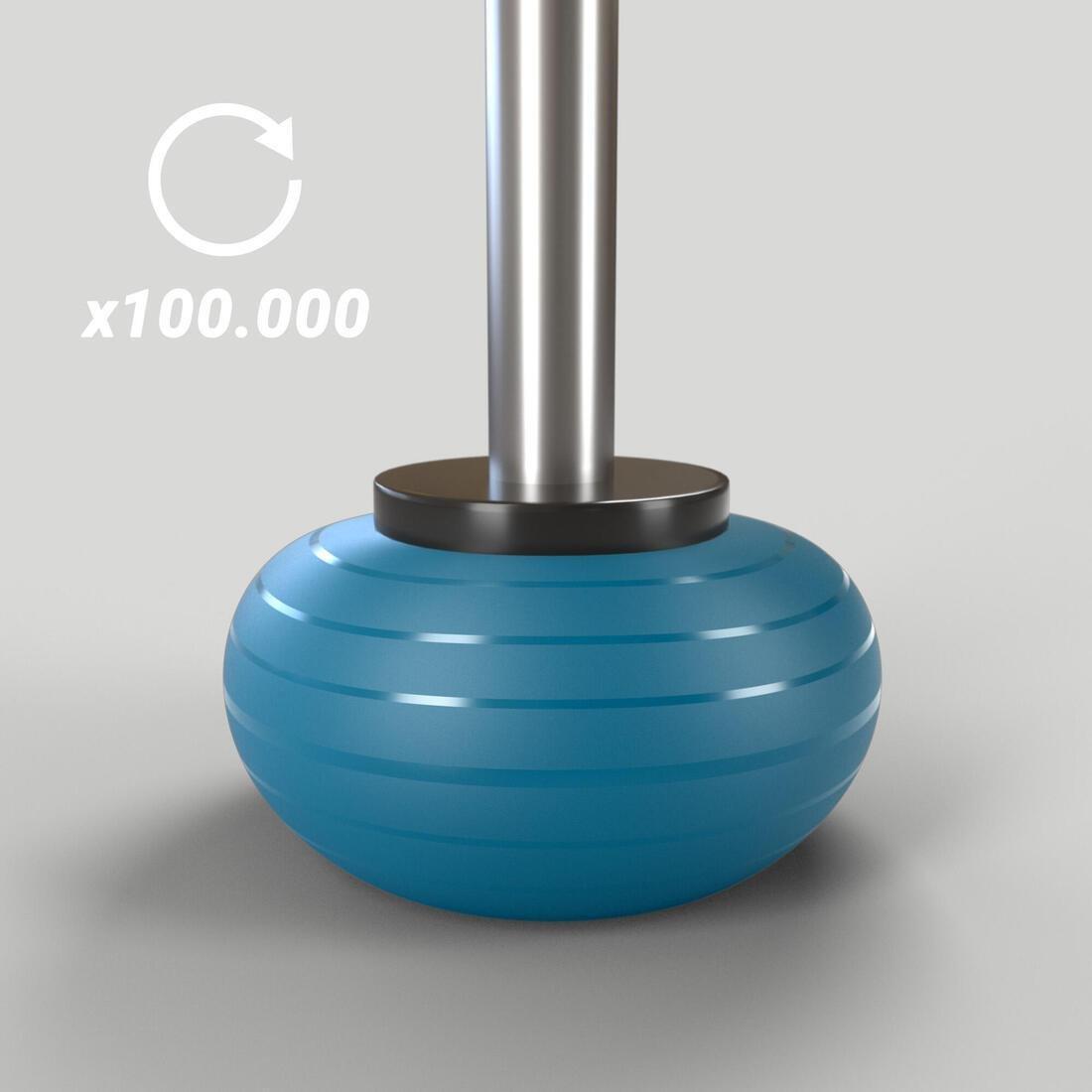 Drable Fitness Gym Ball Deep Petrol Blue, No Color, large image number 4