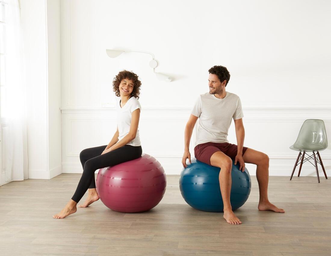 Drable Fitness Gym Ball Deep Petrol Blue, No Color, large image number 11