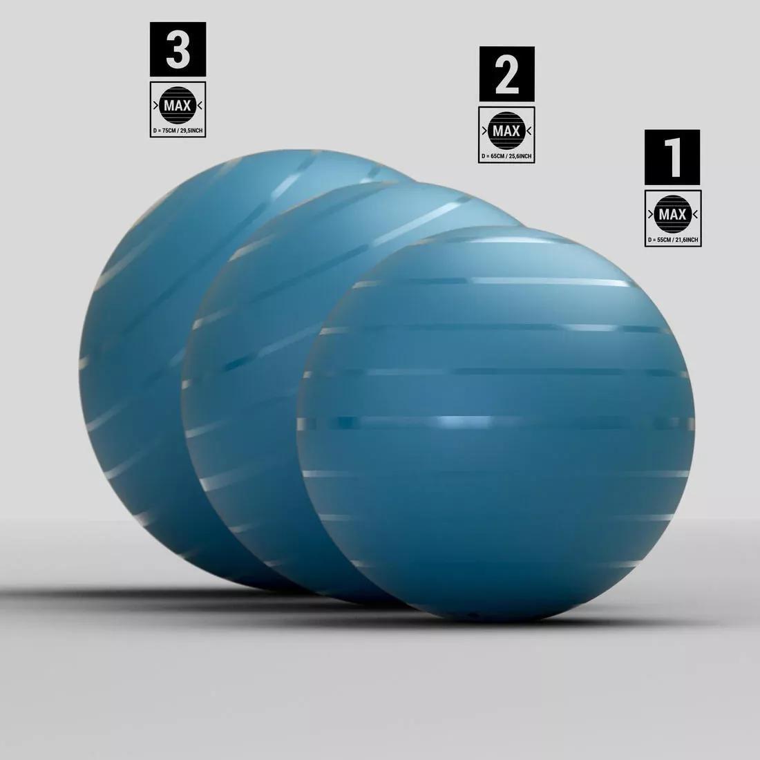 DOMYOS - Fitness Durable 2 Swiss Ball, Deep Blue