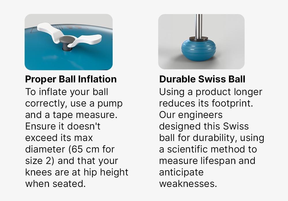 Fitness Durable 2 Swiss Ball, Deep Blue, No Color, medium