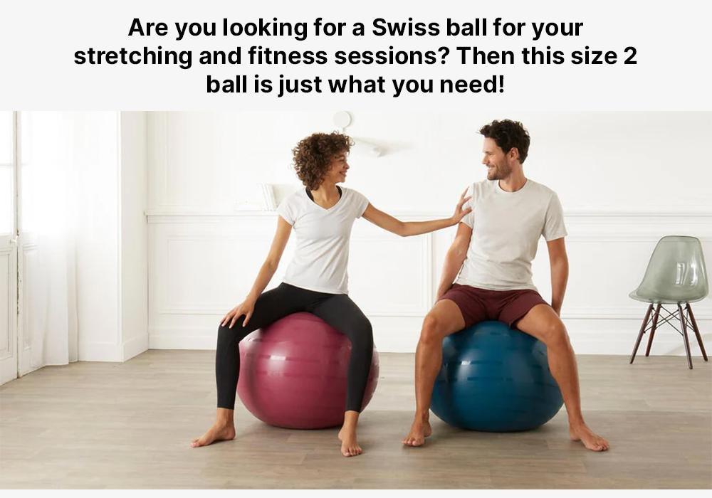 Fitness Durable 2 Swiss Ball, Deep Blue, No Color, medium