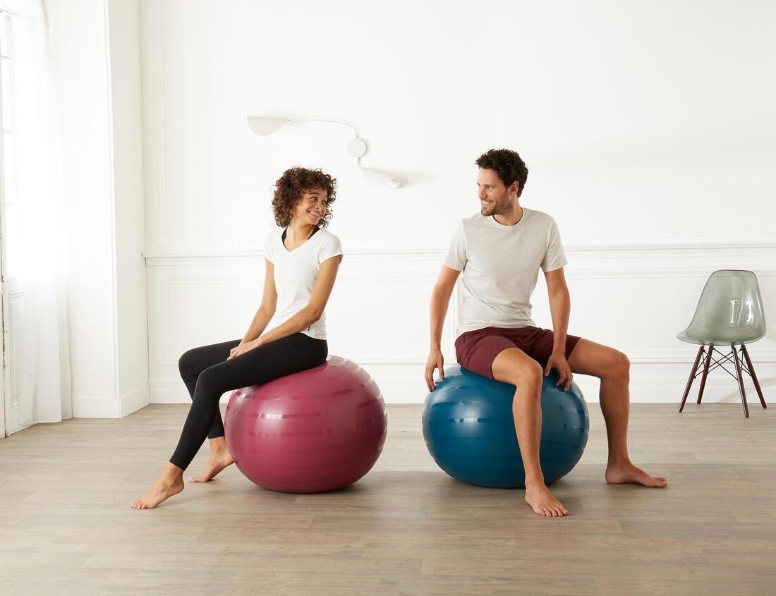 Durable Fitness Gym Ball Deep Petrol Blue, No Color, large image number 1