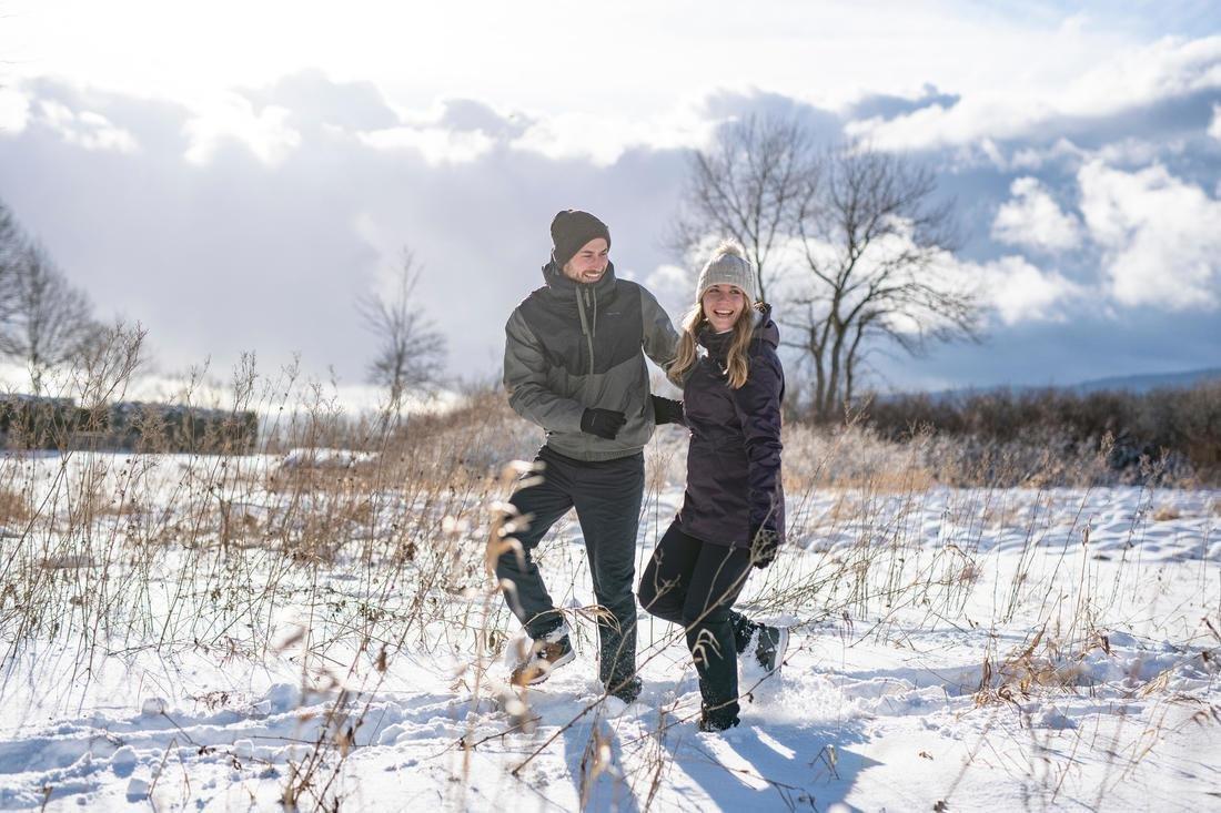 Women's Warm Water-Repellent Hiking Trousers - SH100, Black, No Color, large image number 6