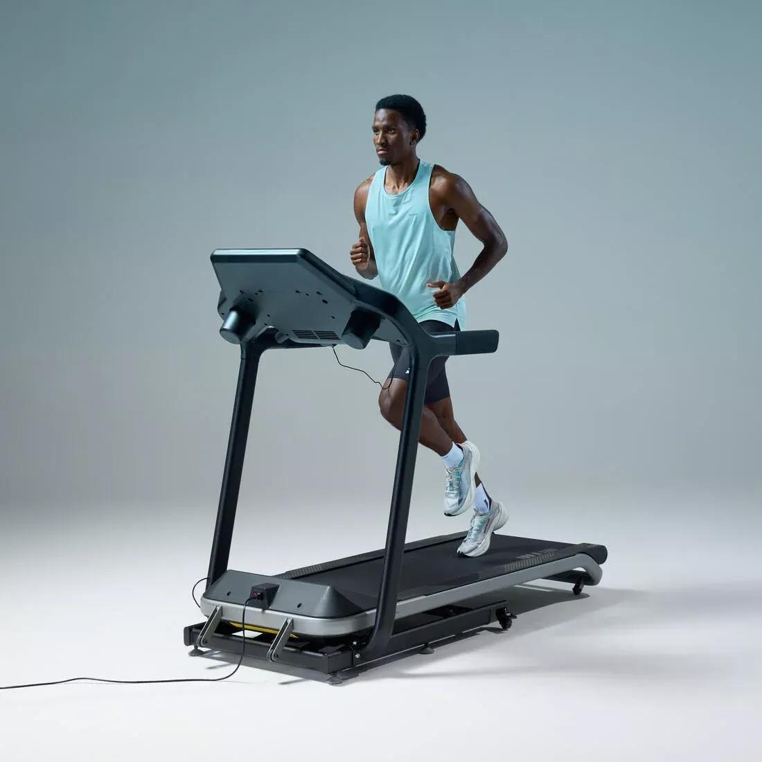 Folding Treadmill 22 km/H Challenge Run - With Decathlon Warranty, Black, No Color, medium