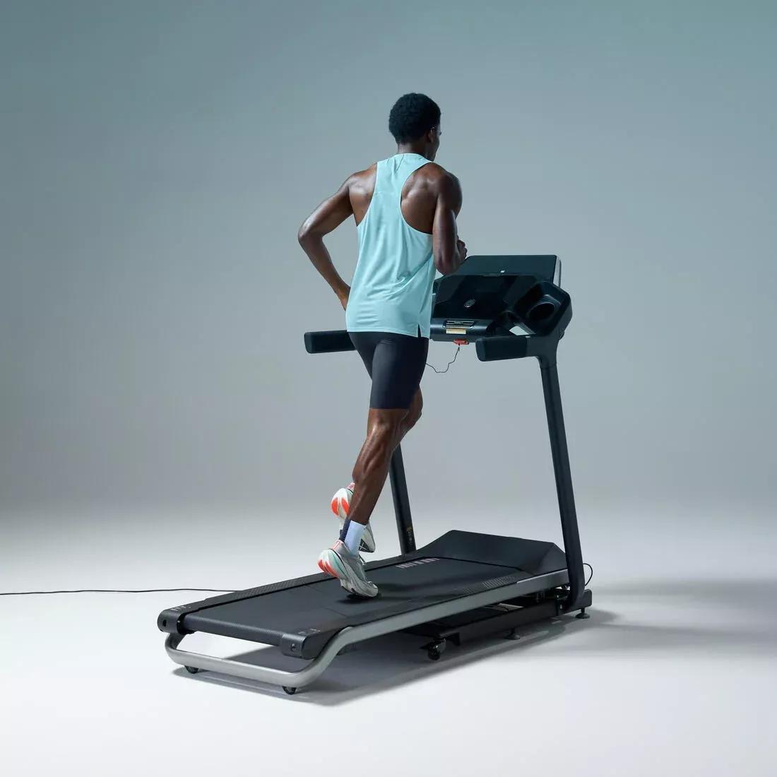 Folding Treadmill 22 km/H Challenge Run - With Decathlon Warranty, Black, No Color, large image number 5