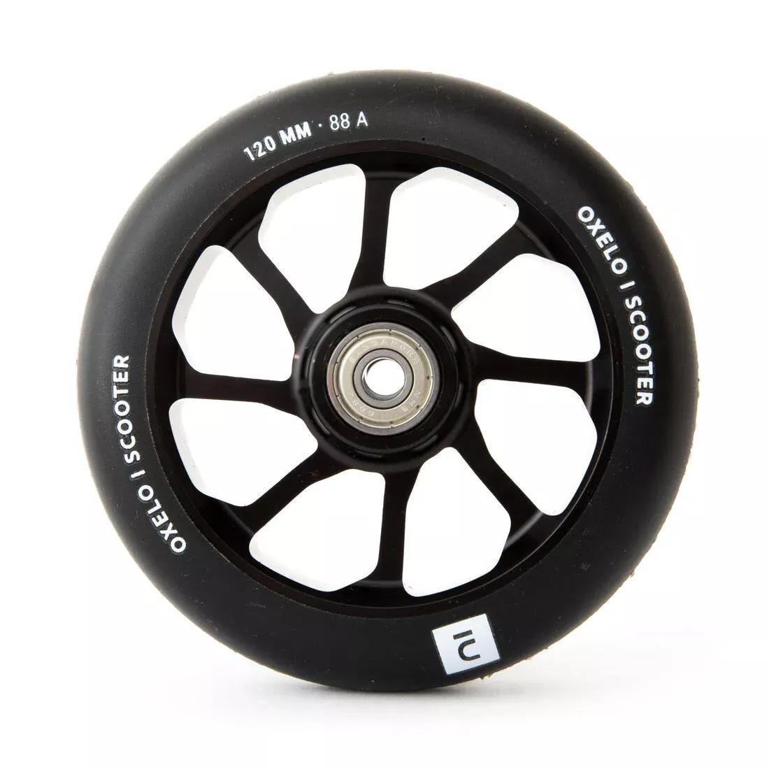 Freestyle Scooter Wheel Oxelo MF 120mm, Black, No Color, large image number 0