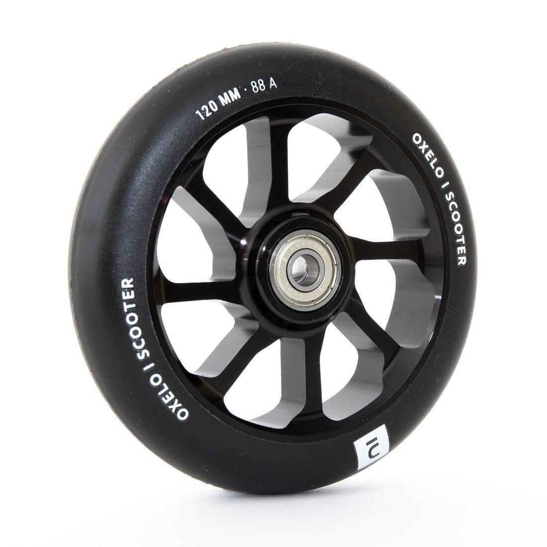 Freestyle Scooter Wheel Oxelo MF 120mm, Black, No Color, large image number 1