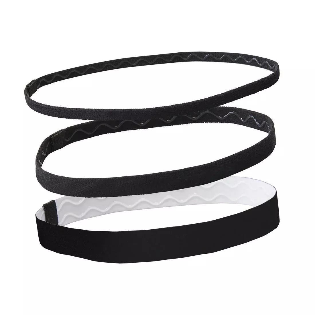 Fitness Cardio Training Hair Scrunchy Tri-Pack, Black, No Color, large image number 0