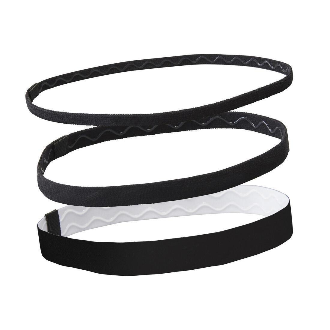 Fitness Cardio Training Hair Scrunchy Tri-Pack, Black, No Color, large image number 8
