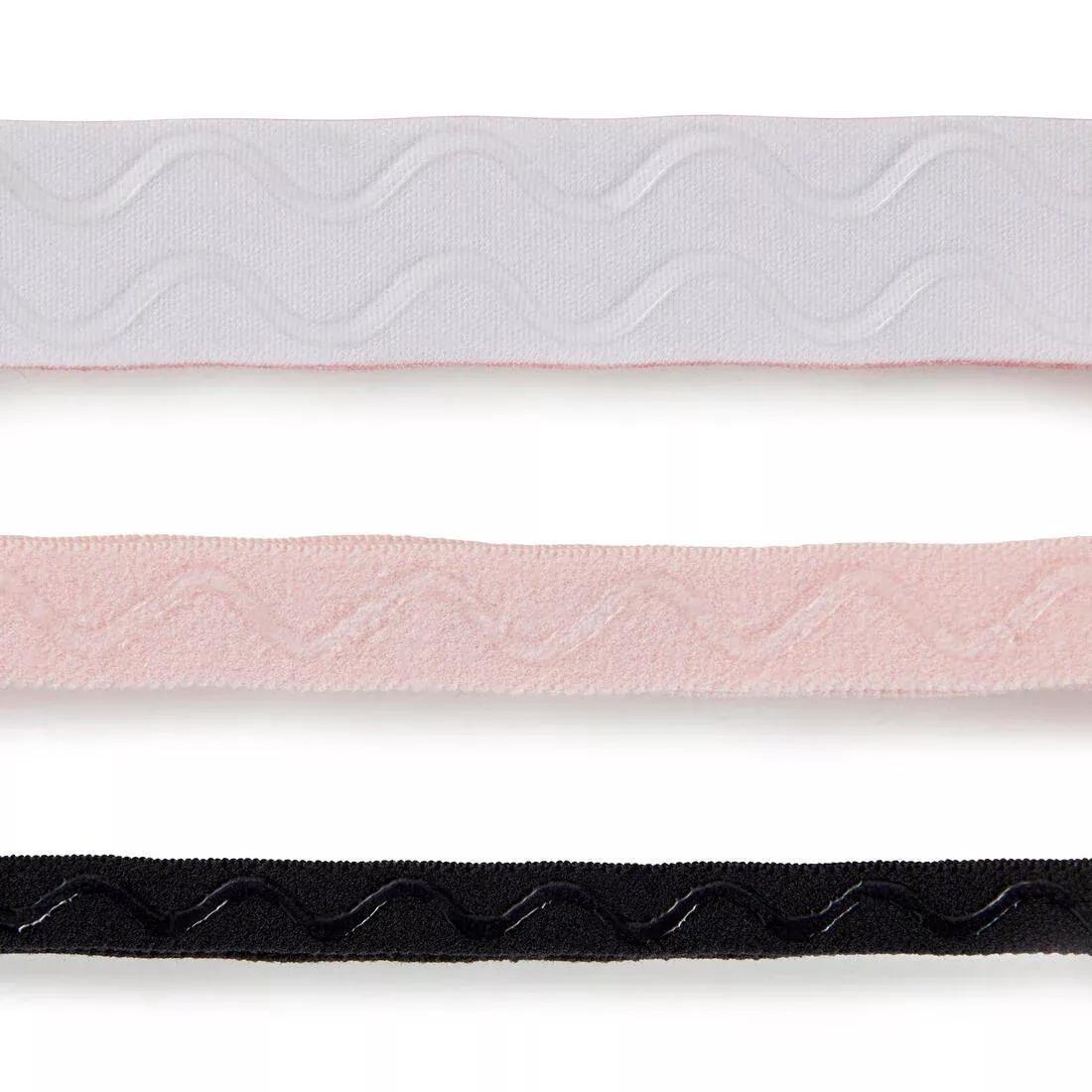 Fitness Cardio Training Hair Scrunchy Tri-Pack, Black, No Color, large image number 13