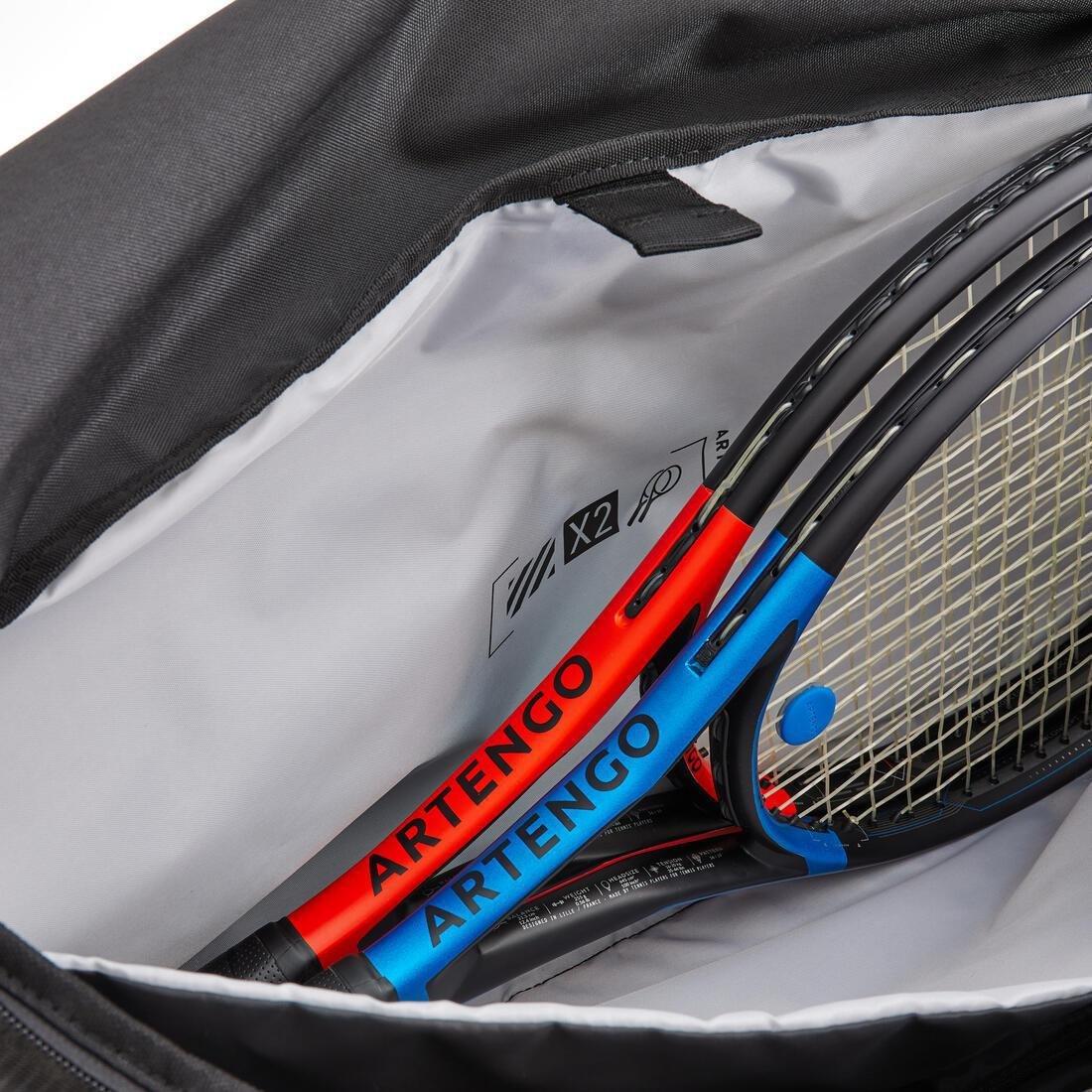 9-Racket Tennis Bag - L Team Duffle, Black, No Color, large image number 7