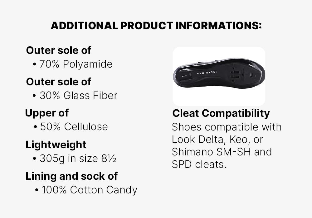 Sport Cycling Shoes Van Rysel Roadr100, Black, No Color, medium