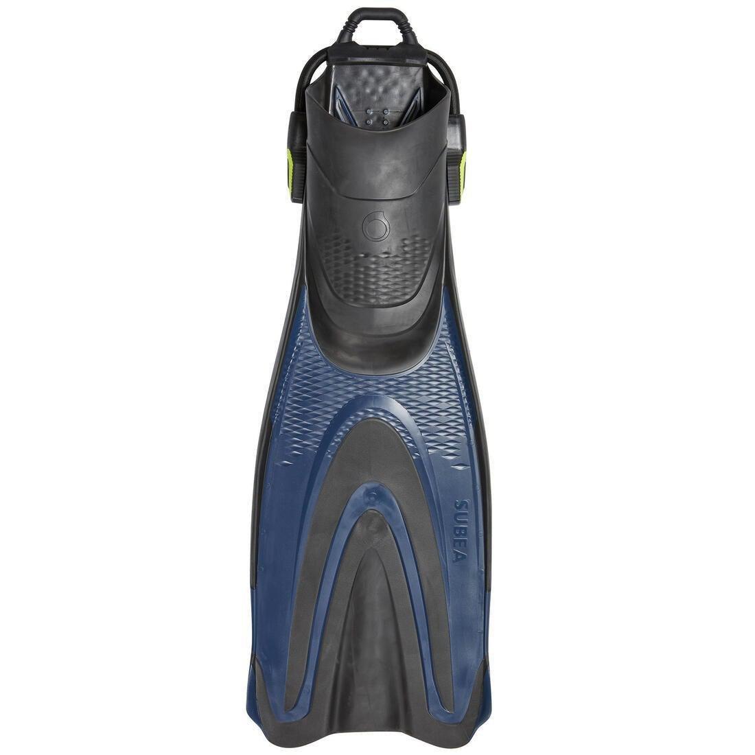 Adjustable Scuba Fins with Elastic Strap SCD 500 OH, Deep Navy, No Color, large image number 3