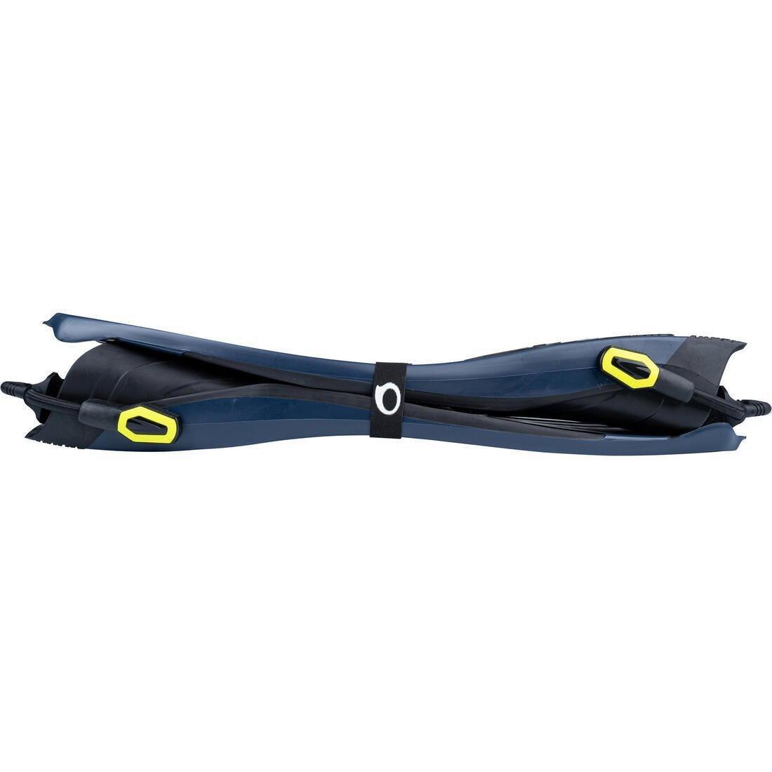Adjustable Scuba Fins With Elastic Strap Scd500 Oh, Deep Navy Blue, , large image number 5