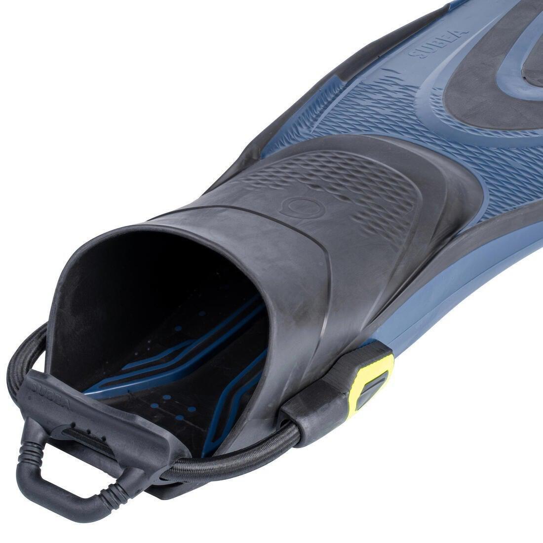 Adjustable Scuba Fins with Elastic Strap SCD 500 OH, Deep Navy, No Color, large image number 7