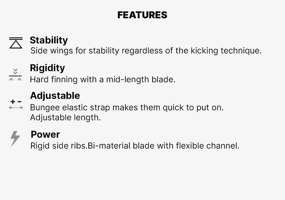 Adjustable Scuba Fins with Elastic Strap SCD 500 OH, Deep Navy, No Color, medium