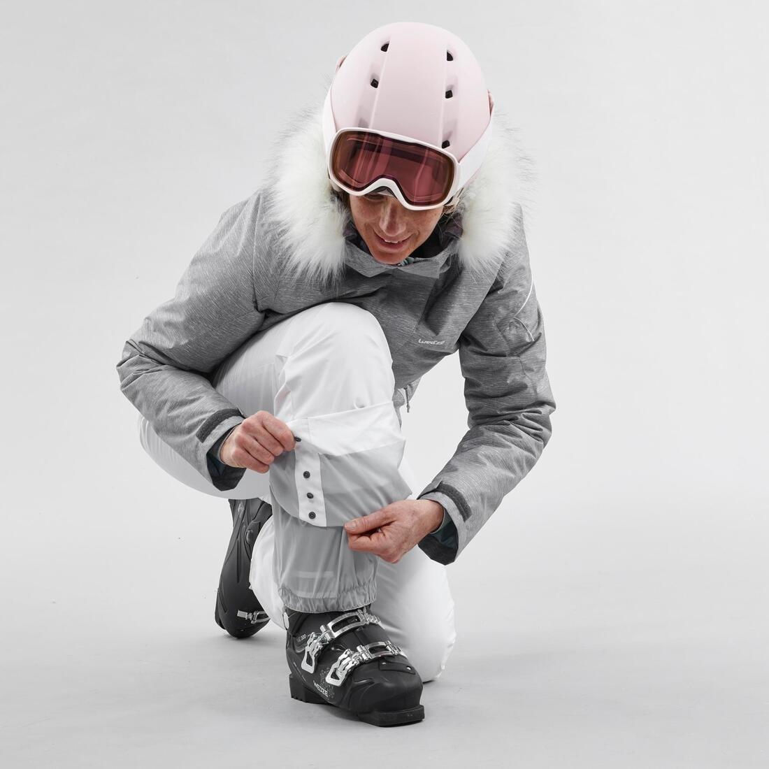 Women Warm Ski Trousers - 180, White, , large image number 13