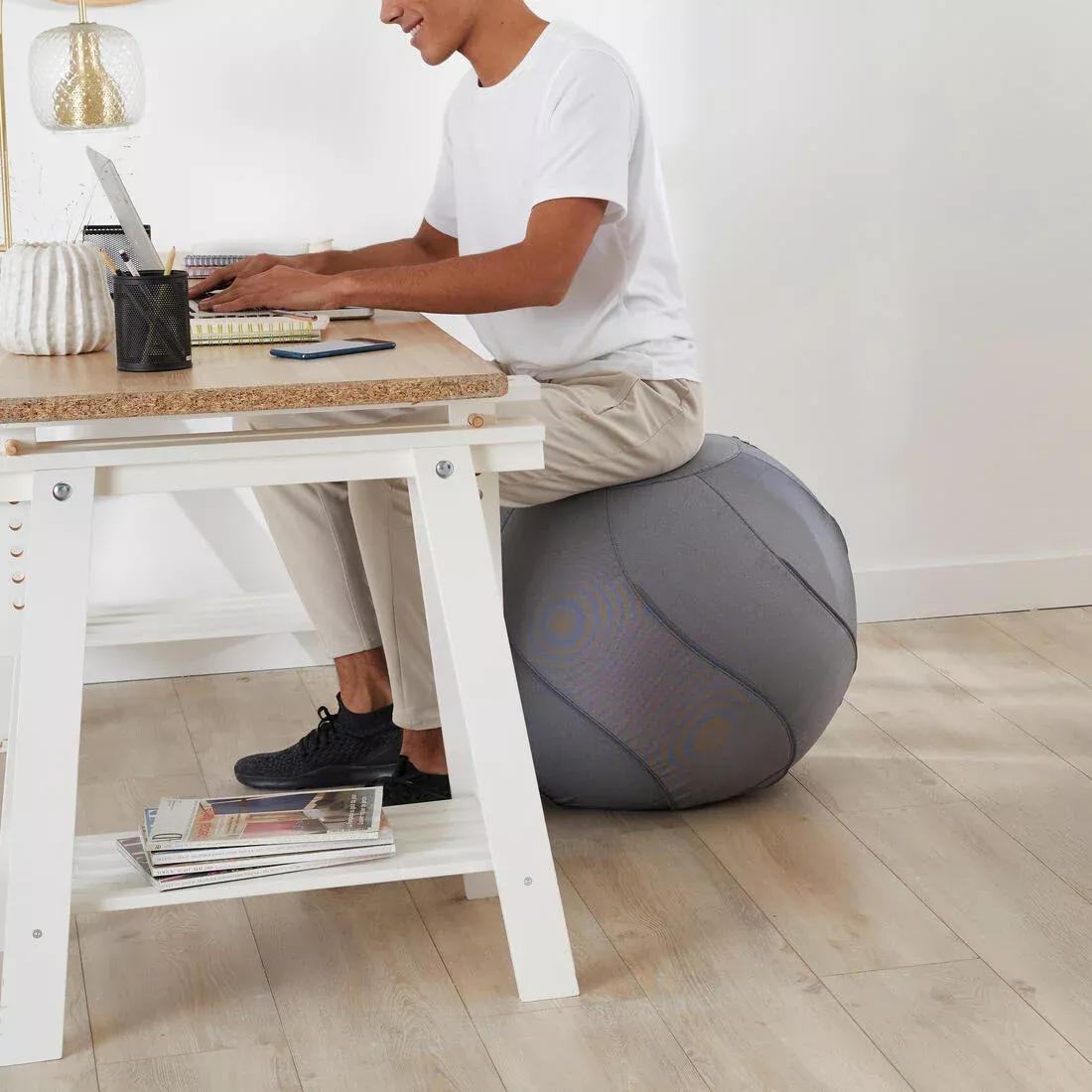 Size 2 / 65 cm Swiss Ball Cover, Grey, No Color, medium