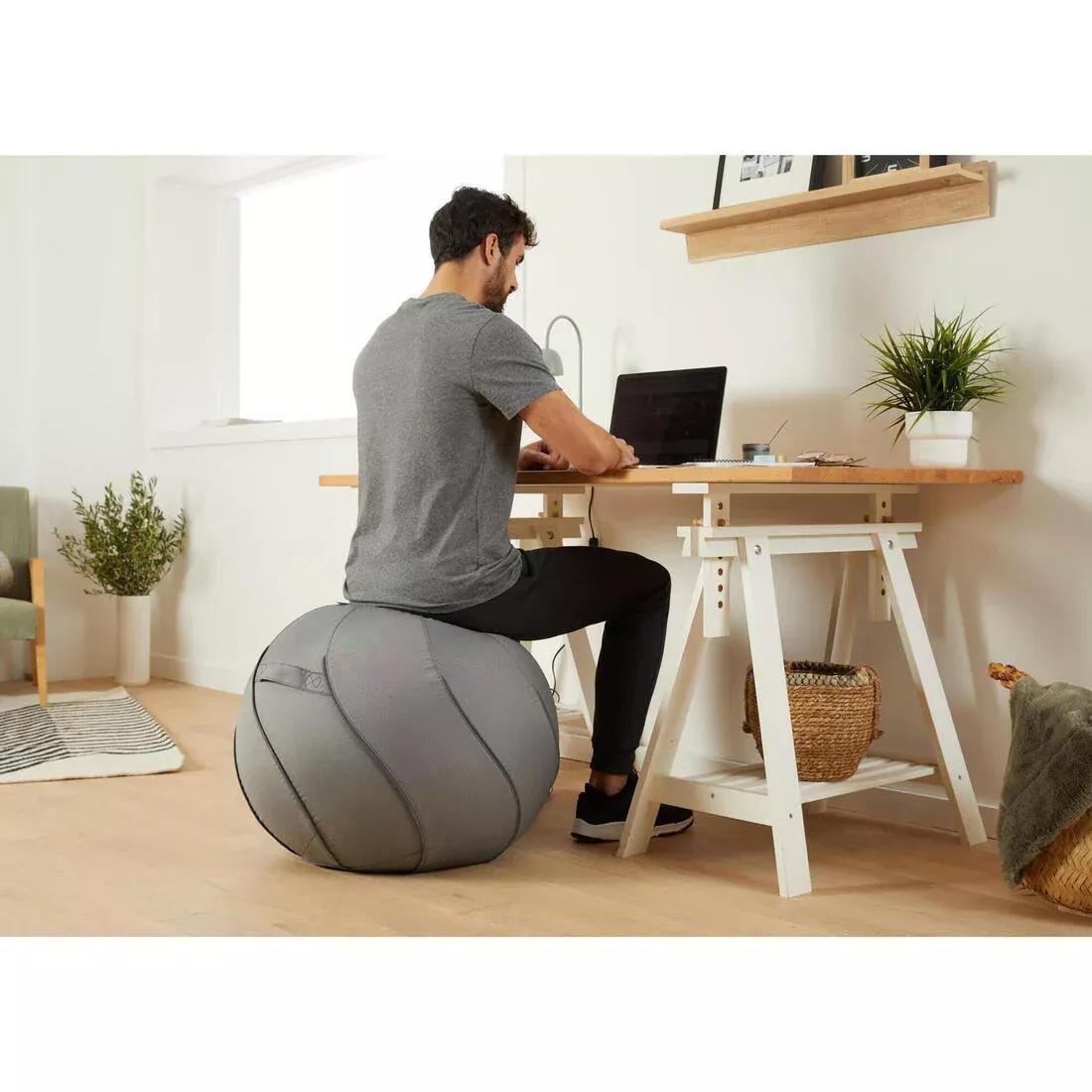 Unisex Pilates Swiss Ball, Putty, 5401_000, large image number 3