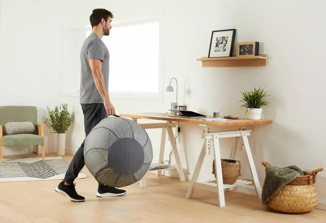 Unisex Pilates Swiss Ball, Putty, 5401_000, large image number 6
