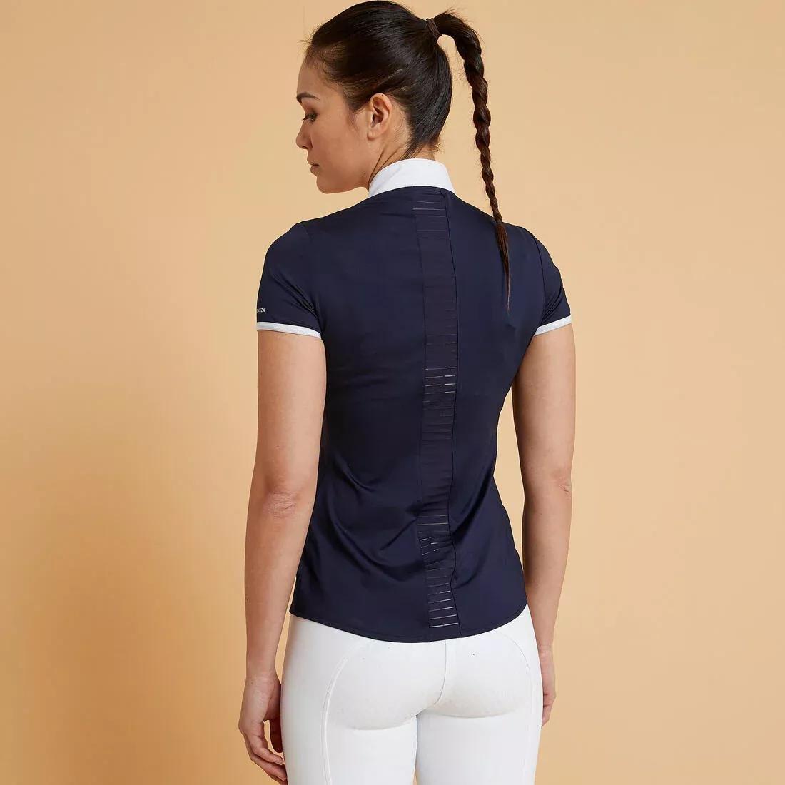 FOUGANZA--SHOW POLO 500 SS WOM EN NAVY, , large image number 3