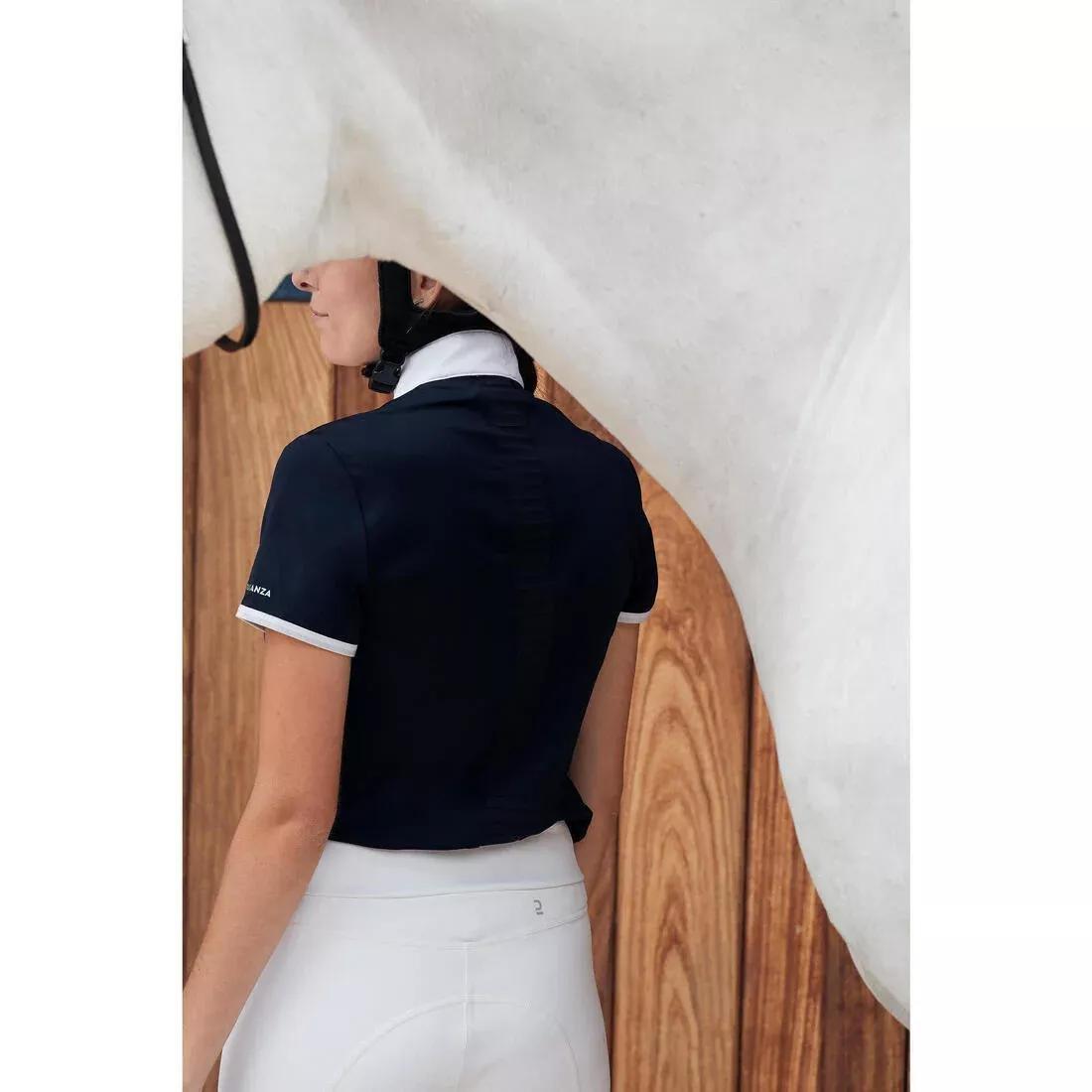 FOUGANZA--SHOW POLO 500 SS WOM EN NAVY, , large image number 10