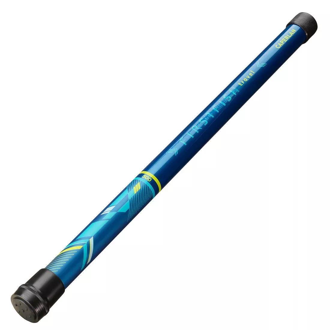 Pole Fishing Starter Set FirstFish 5m Rod + Rigged Line, Blue, No Color, medium
