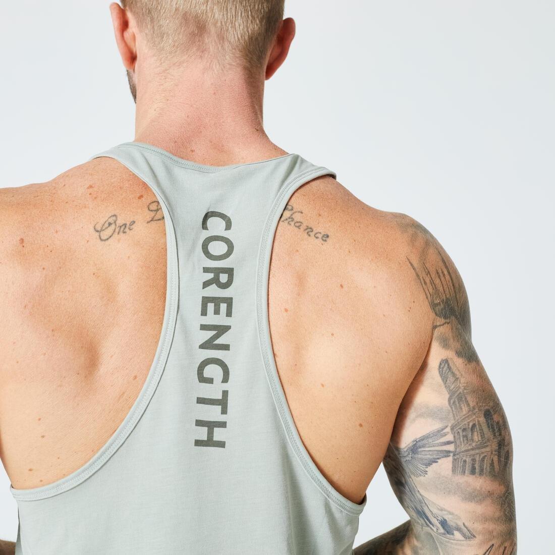 Stringer Weight Training Tank Top, Sage Green, , large image number 3