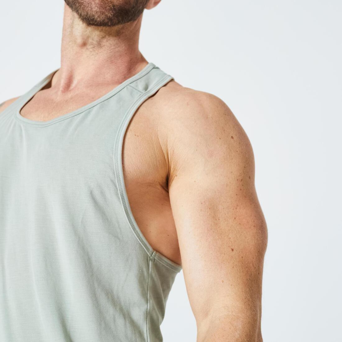 Stringer Weight Training Tank Top, Sage Green, , large image number 5