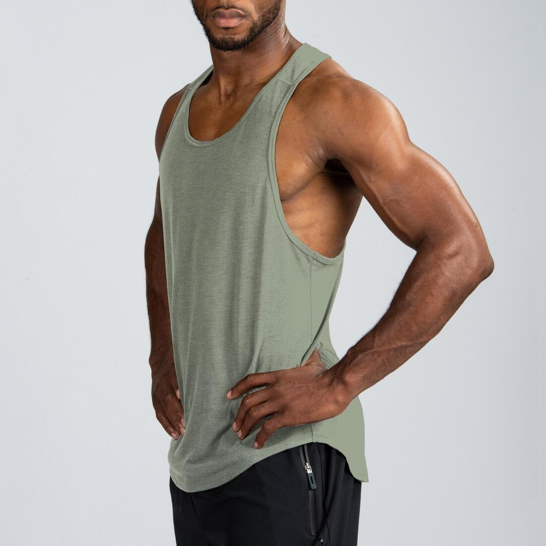 Stringer Weight Training Tank Top, Sage Green, , large image number 6