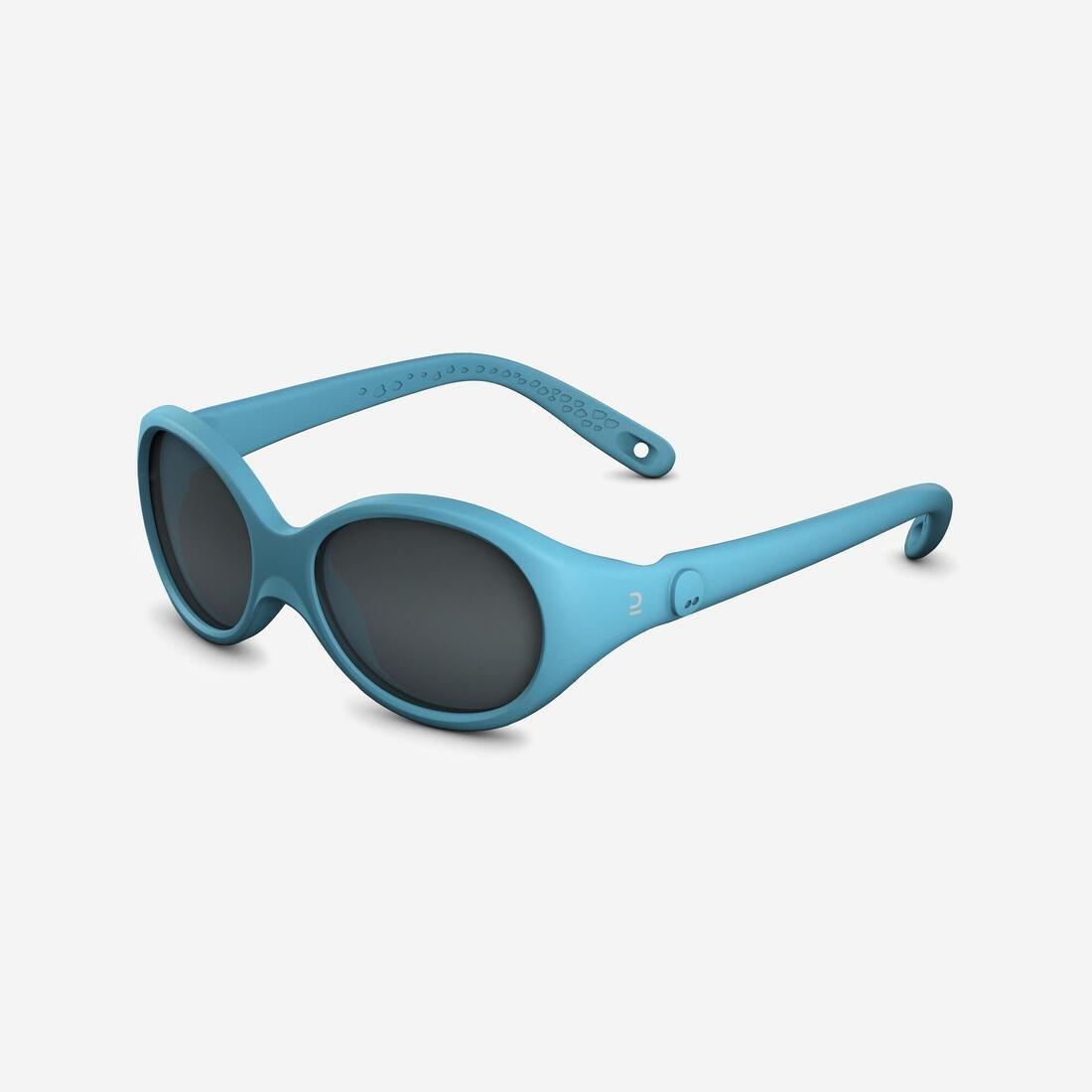 QUECHUA - Baby 300 Baby Hiking Ski Sunglasses Category 4, Glacier Blue