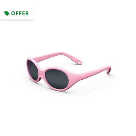 QUECHUA - Baby 300 Baby Hiking Ski Sunglasses Category 4, Begonia Pink