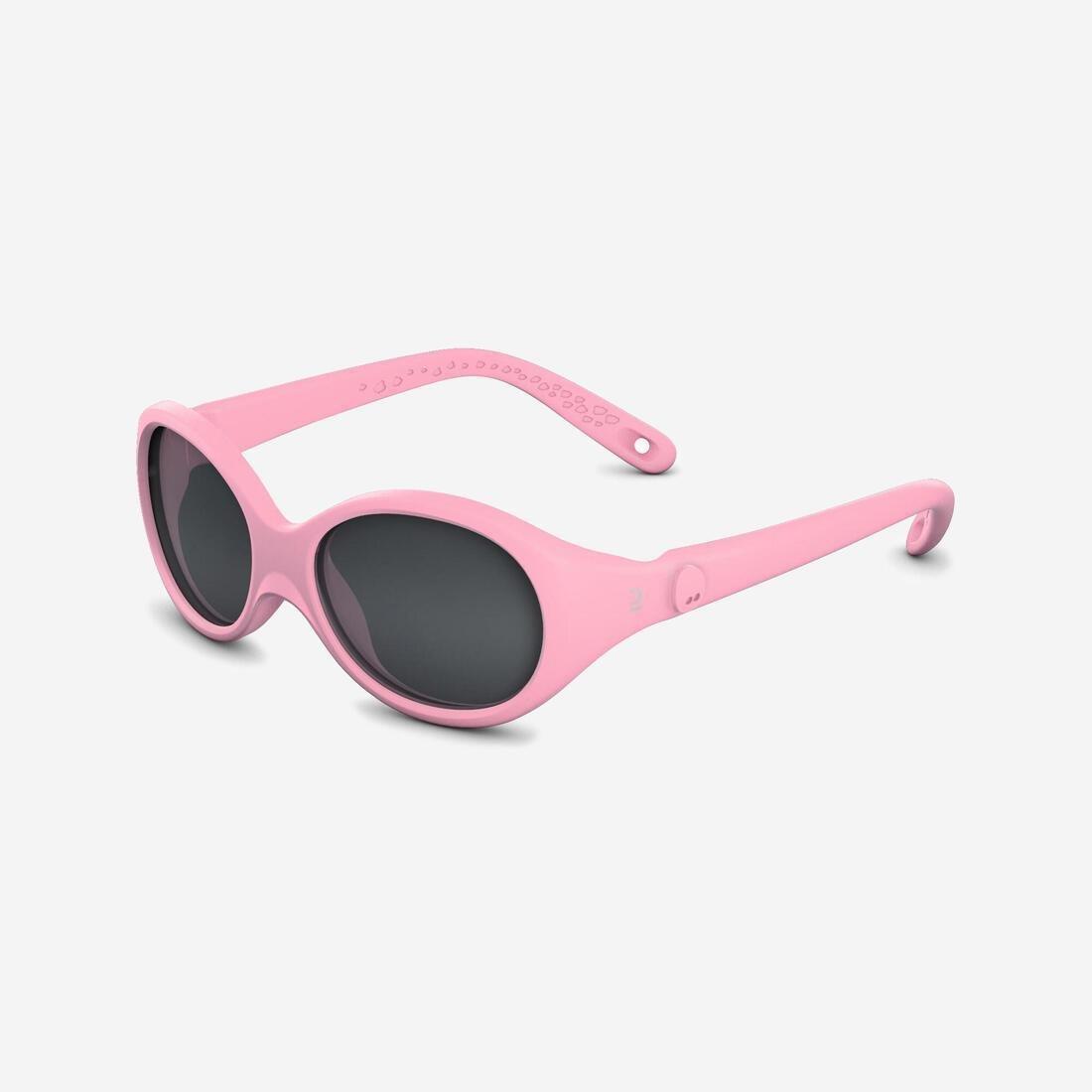 QUECHUA - Baby 300 Baby Hiking Ski Sunglasses Category 4, Begonia Pink